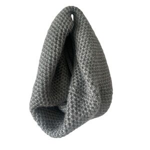 Calvin Klein Chunky knit grey cowl scarf neck warmer